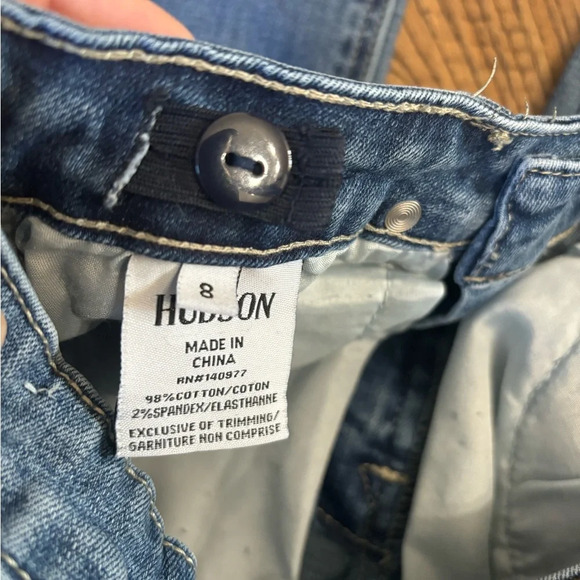 Youth Boy Hudson Straight Distressed Jeans Size 8 - Picture 3 of 6